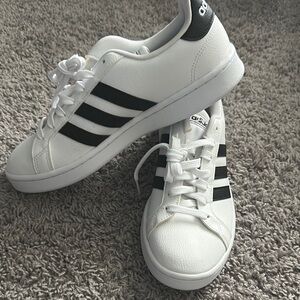 Adidas White and Black Sneakers